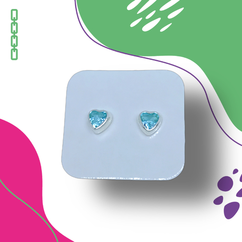 Aros De Plata italiana 925 con piedra N73