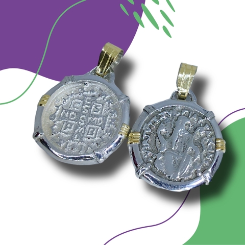 Dije plata y oro DV8