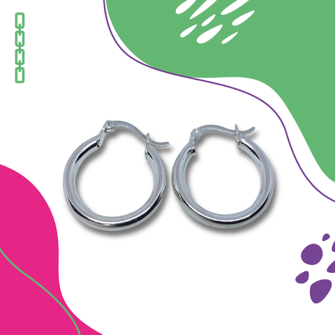 Aros de plata 925 N217