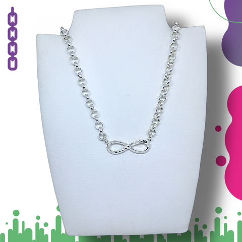Collar con centro infinito N2 Plata 925