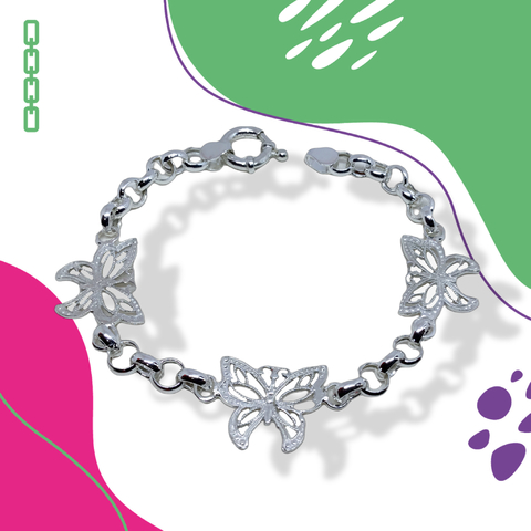 Pulsera con Dijes Plata 925 N55