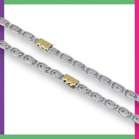 CARACOL Collar de Plata y Oro - comprar online