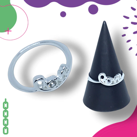 Anillo plata italiana N91