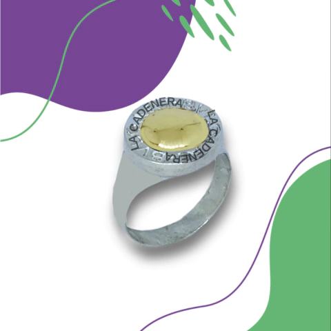 Anillo plata y oro A34 - comprar online