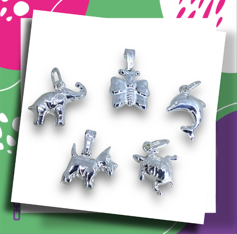 COMBO #29 :DIJES ITALIANOS MEDIANOS DE PLATA -ANIMALITOS - comprar online