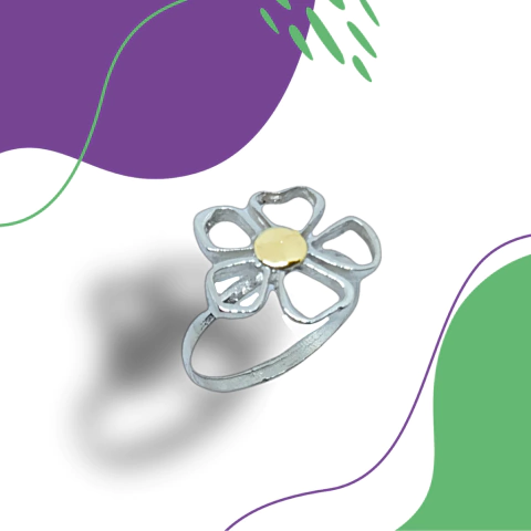 Anillo plata y oro N55