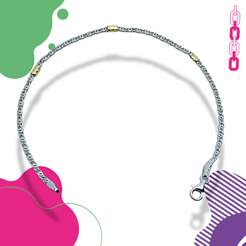 ESPIGUITA Pulsera de Plata y Oro