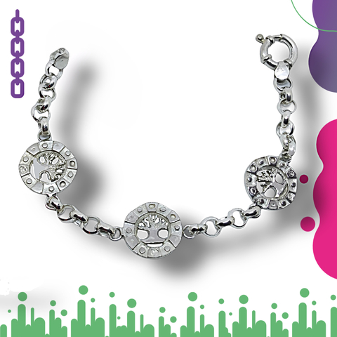 Pulsera con Dijes Plata 925 N40