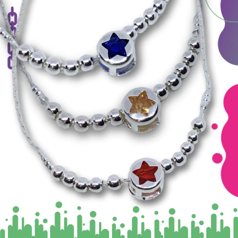 Pulsera con Dijes Plata 925 N58