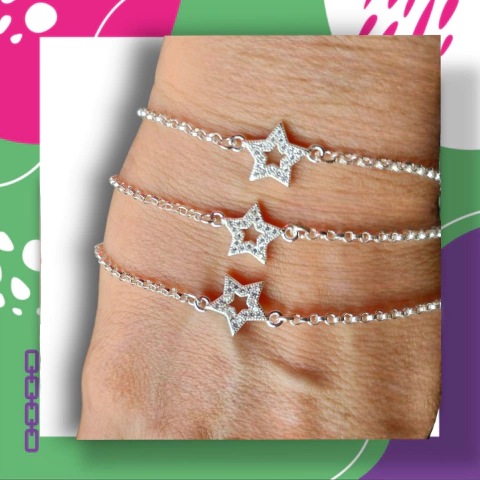 Pulsera con Dijes Plata 925 N69