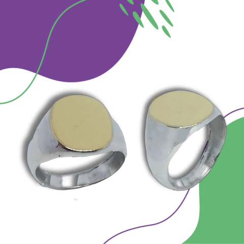 Anillo plata y oro A507