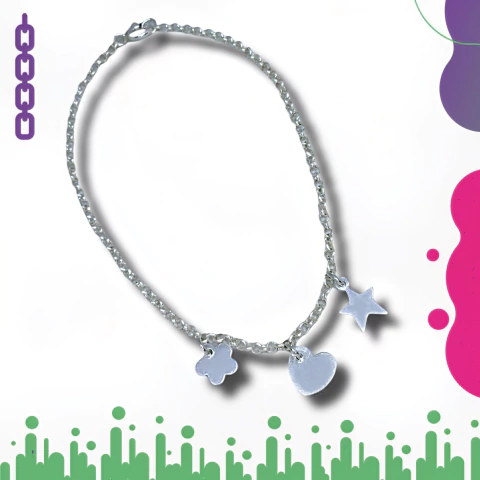 Pulsera con Dijes Plata 925 N103