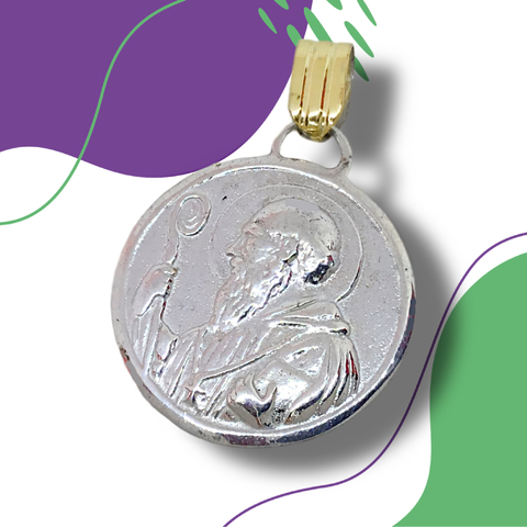 Dije plata y oro D35