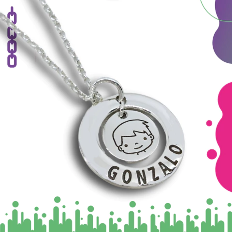 Collar con Dije en Plata 925 N90