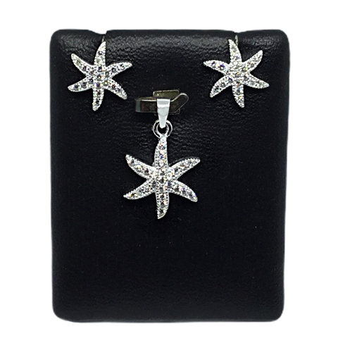 Conjunto de dije y aros N3