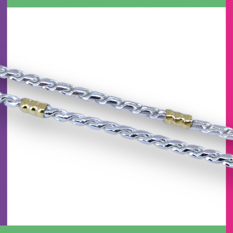 ALMENDRA Collar de Plata y Oro - comprar online