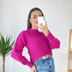 Blusa Tricot Mousse Trabalhada - comprar online