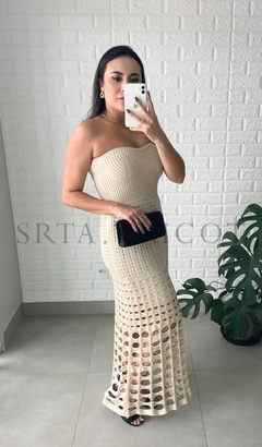 Vestido Tricot Tomara Que Caia na internet