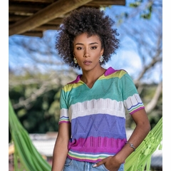 Blusa Tricot Gola Polo - comprar online