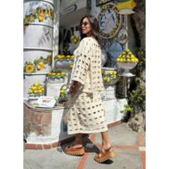 Conjunto Tricot Modal - Kimono e Saia - comprar online