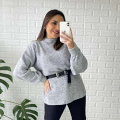 Blusa Tricot Mousse Ampla Lisa - Senhorita Tricot