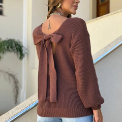 Blusa Tricot Fang Laço nas Costas na internet