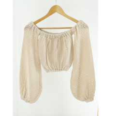 Imagem do Blusa Tricot Modal Ciganinha Rendado