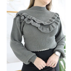Blusa Tricot Modal Babados - comprar online