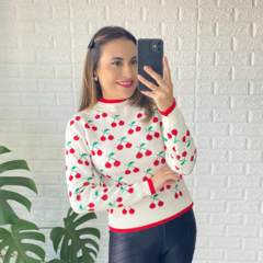 Blusa Tricot Modal Cereja - comprar online