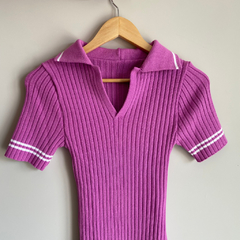 Imagem do Vestido Tricot Modal Gola Polo