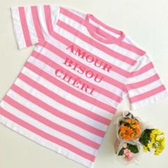 T-shirt Tricot Modal Listras na internet
