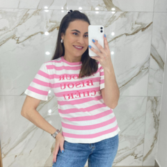 T-shirt Tricot Modal Listras