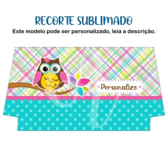 Recorte Sublimado Estojo Flat - Corujinhas 01 - comprar online