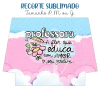 Recorte Sublimado P, M ou G - Alegria de Professora 01