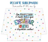 Recorte Sublimado P, M ou G - Alegria de Professora 02
