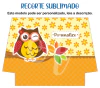 Recorte Sublimado P, M ou G - Corujinhas 03