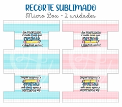 Recorte Sublimado Micro Box - Alegria de Professora 04