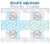 Recorte Sublimado Micro Box - Professora Candy Color 05 - Azul e Verde