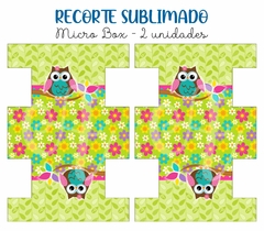 Recorte Sublimado Micro Box - Corujinhas 05
