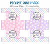 Recorte Sublimado Micro Box - Professora Candy Color 07 - Rosa e Lilás