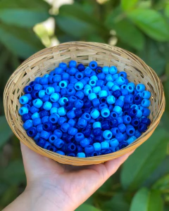 50 miçangas Mix - Azul - comprar online