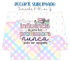 Recorte Sublimado P, M ou G - Professora Candy Color 12