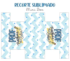 Recorte Sublimado Mini Box - Alegria de Professora 15