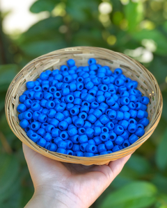 50 miçangas - Azul
