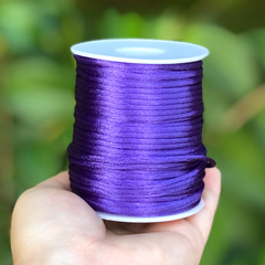 Cordão de Cetim Roxo por metro