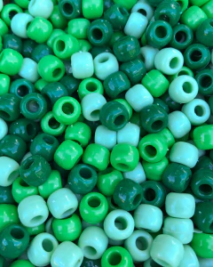 50 miçangas Mix - Verde