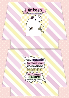 Recorte Sublimado - Flork Artesã Rosa