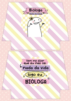 Recorte Sublimado - Flork Bióloga Rosa