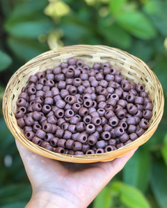 50 miçangas - Chocolate