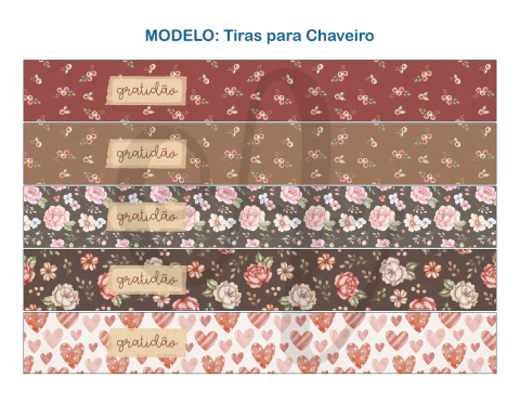 Recorte Sublimado Tiras para Chaveiro - 05 - comprar online